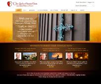Screenshot of Our Lady of Santa Clara Website Homepage