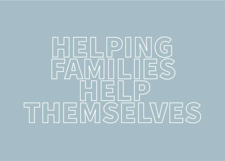 "Helping families help themselves" tagline