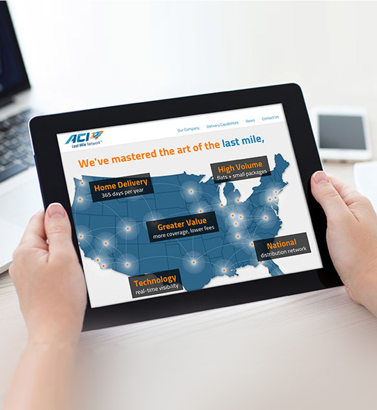 ACi Last Mile Network Website Home Page