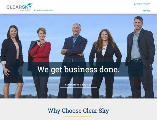 Clearsky Law Website Design and Development Clearsky Law Website Design and Development