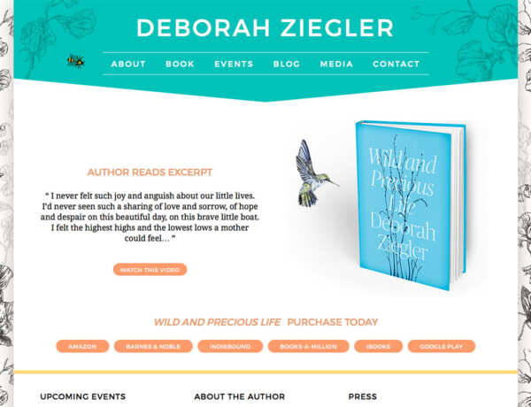 Deborah Ziegler Author Website Design and Development Deborah Ziegler Author Website Design and Development