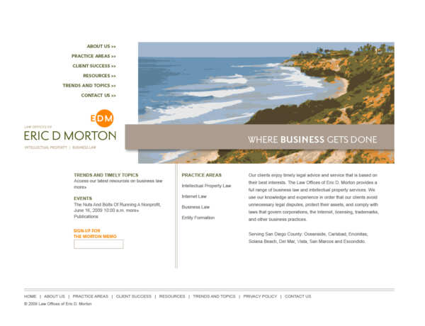 Eric Morton Law Custom Website Design and Development Eric Morton Law Custom Website Design and Development