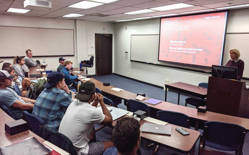 I'm discussing the four pathways to brand experience.